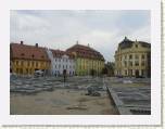 Sibiu. La plaza Mare en obras.