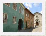 Sighisoara. La calle Bastionul y la iglesia catlica.