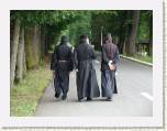 Monasterio de Putna. Tres monjes